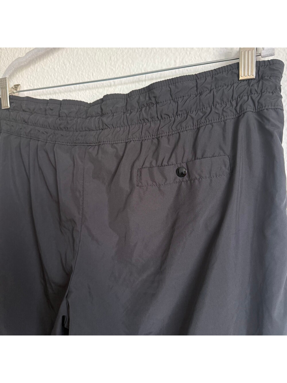 Vintage Y2K Nike Sportswear Black Track Pants Cropped Capri White Stripe L - Picture 4 of 8